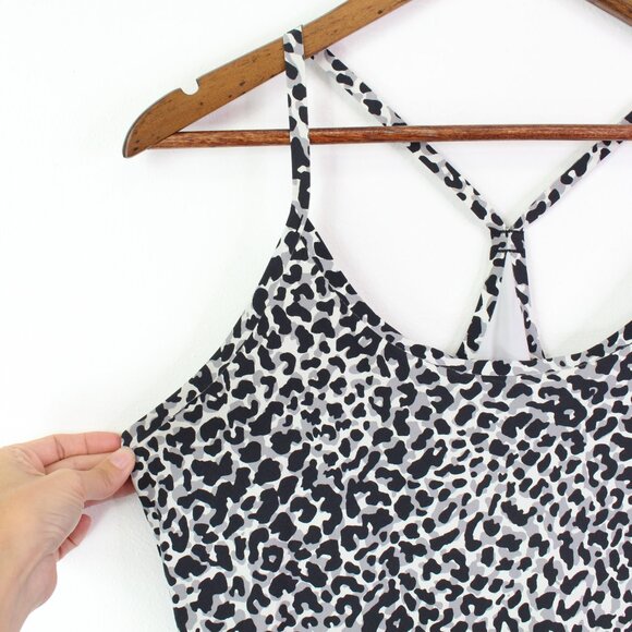 Outdoor‎ Voices Animal Print Racerback Athletic Dress Black Grey Size XL - Picture 2 of 9